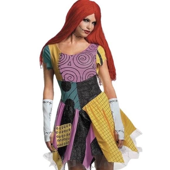 Sally Nightmare Before Christmas Adult Costume Fab Wig Included S/P (4-6) NWT - Picture 1 of 5